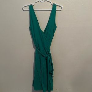 Medium green wrap dress